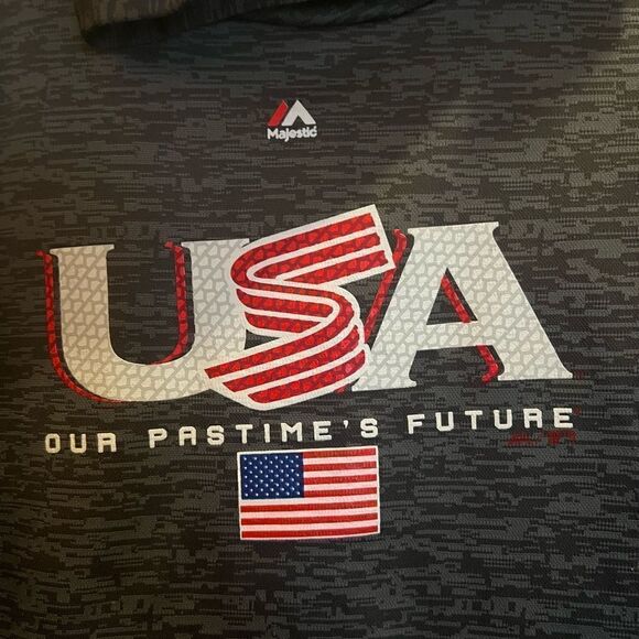 WOMEN'S GRANITE AUTHENTIC COLLECTION TEAM DRIVE HOODIE USA BASEBALL - Picture 4 of 7